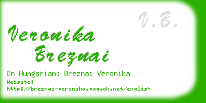 veronika breznai business card